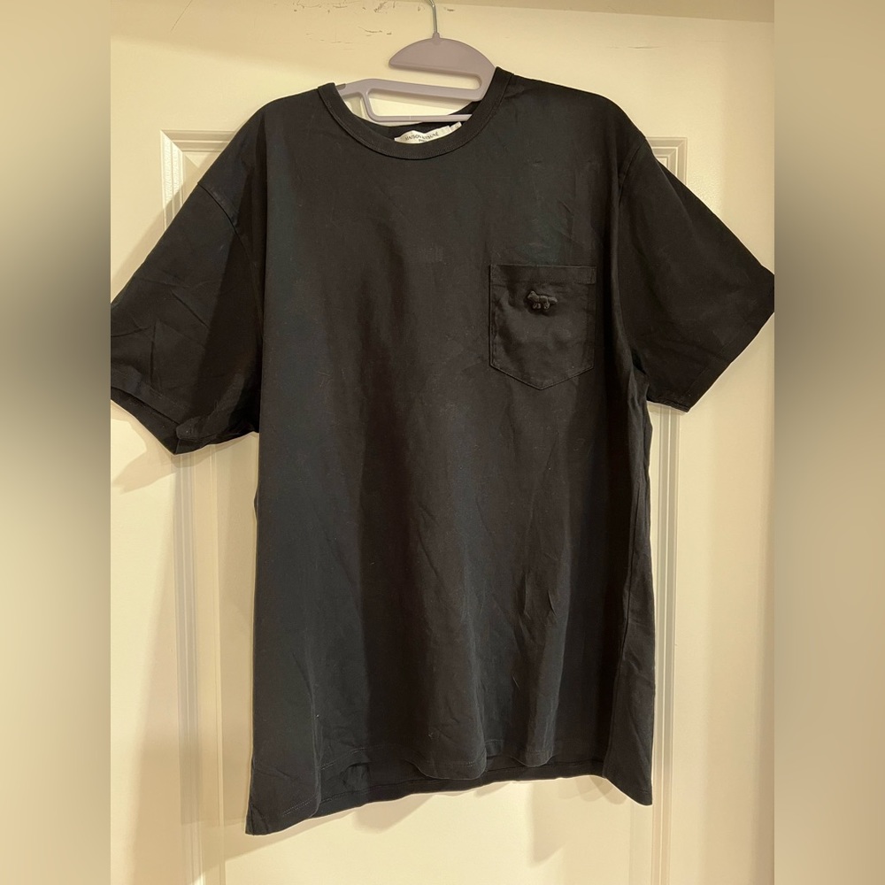 Black Maison Kitsune black t-shirt, XL